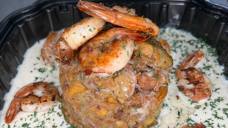 Mofongo Camarones Alfredo