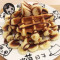 Xiāng Jiāo Qiǎo Kè Lì Bǐ Lì Shí Sōng Bǐng Banana And Chocolate Waffle