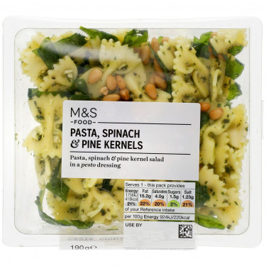 M S Food Pasta Spinach Pine Kernels