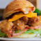 Kentucky Style Fried Chicken Burger And Chips