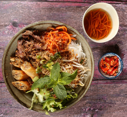 Grilled Pork And Spring Roll Vermicelli