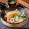 jiàng yóu tún gǔ hǎi xiān lā miàn Soy Sauce Tonkotsu Ramen with Seafood