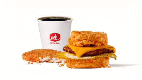 Sausage Cheddar Biscuit Breakfast Combo