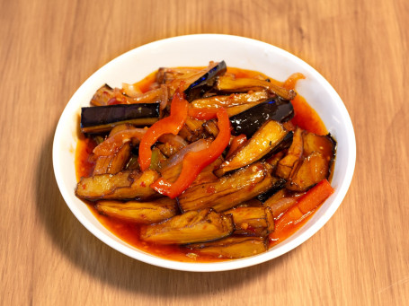 Saut Eacute;Ed Aubergine With Ginger And Onion (V)