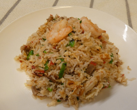 Special Fried Rice With Bbq Pork And Prawns