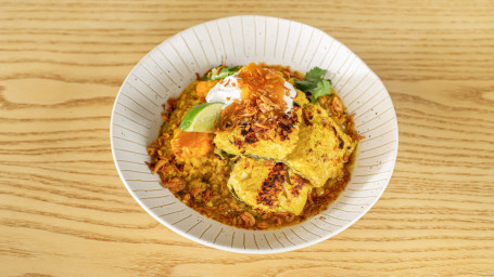 New Healthy... Tandoori Spiced Cod Fillet With Butternut Squash Lentil Dhal