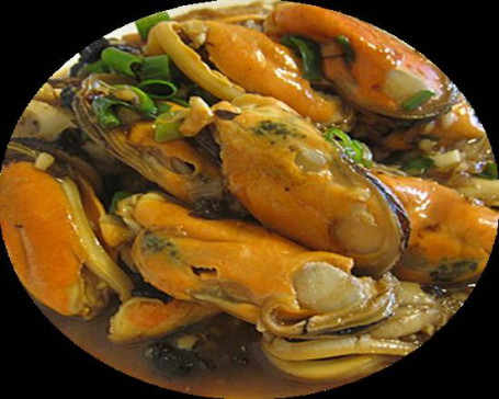Mussels With Ginger And Spring Onion Jiāng Cōng Qīng Kǒu