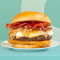 Hamburger Per La Colazione Degli Amanti Della Carne