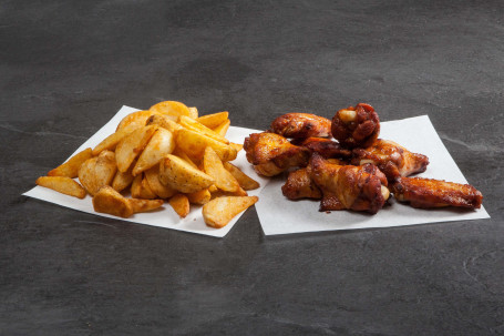 Bbq Chicken Wings And Wedges