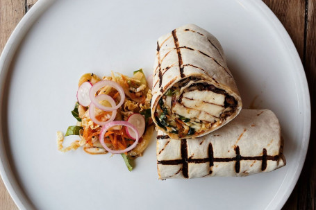 Sticky Chilli Halloumi Wrap (V)