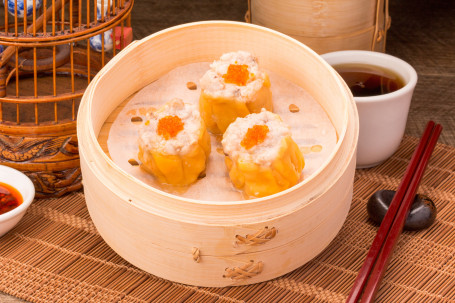 Steamed Siu Mai With Tobiko