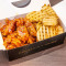 Boneless Sweet and Spicy Chicken with Waffle Chips