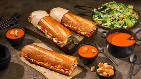 3 Toasted Baguette Family Feast