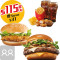 Burger Lovers Combo voor 2 zì xuǎn bǎo èr rén cān