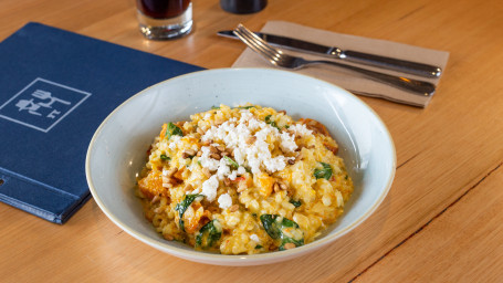 Honey Roasted Pumpkin Risotto Spinach (V) (Gf)