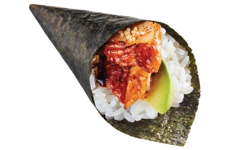 Zhì Shāo Mán Yú Niú Yóu Guǒ Shǒu Juǎn Eel Avocado Hand Roll