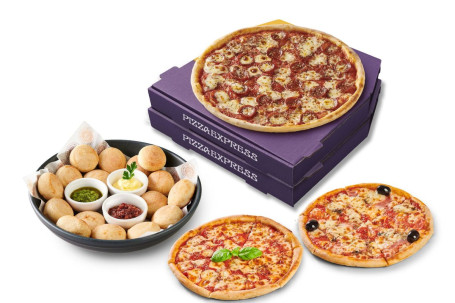 Family Four piece (Large Starter, 2 Piccolo 2 Classic Pizzas)