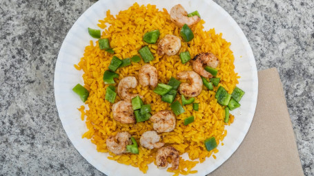 Large Seasoned Rice With Shrimp And Drink