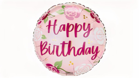 17 ' ' Happy Birthday (Floral) Balloon