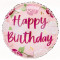 17 ' ' Happy Birthday (Floral) Balloon