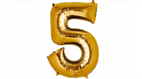 33 ' ' Gold Number (5) Balloon