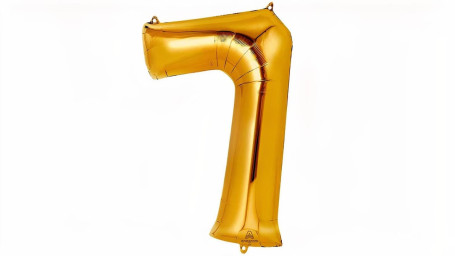35 '' Guldnummer (7) Ballon