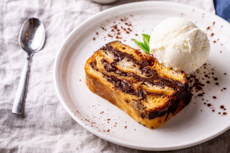 Chocolate Bread Butter Pudding V