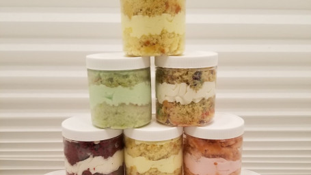 6 Assorted Cake Jars