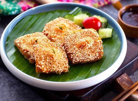 Niáng Rě Zhī Má Xiā Duō Shì (4Jiàn Nyonya Sesame Shrimp Toast (2Pcs