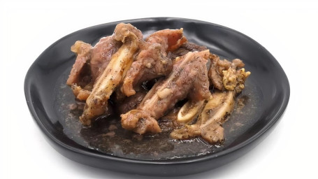 Steamed Black Pepper Beef Ribs/Hú Jiāo Zhēng Niú Pái Gǔ