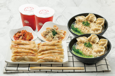 Èr Rén Tāng Miàn Tào Cān Noodles Dumplings Set For 2