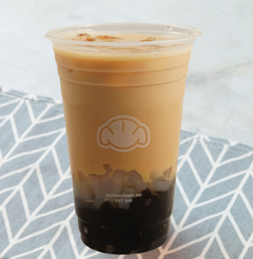 Zhēn Guǒ Shuāng Q Nǎi Chá Hazelnut Milk Tea With Tapioca Jelly