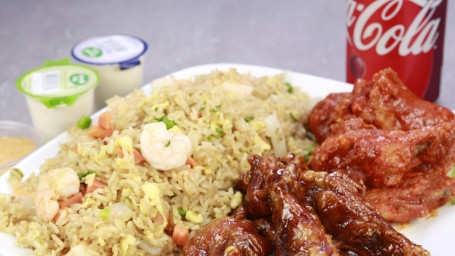 10Pc Wings With Fried Rice
