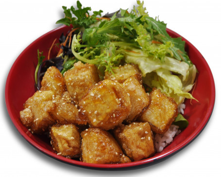 Teriyaki Tofu Rice N Salad