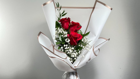 3 Roses Hand Bouquet