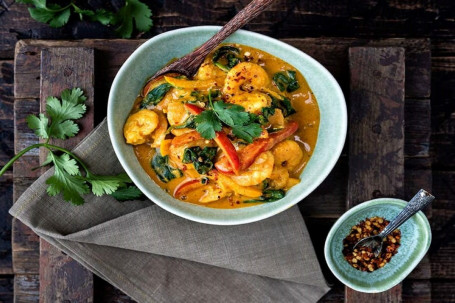 Prawn Mango Curry With Steamed Rice
