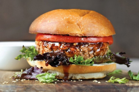 Creole Veggie Burger With Creole Fries