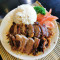 Poke Duck With Steamed Rice