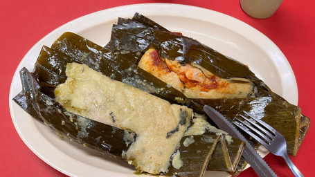 3 Tamales Hoja De Platano