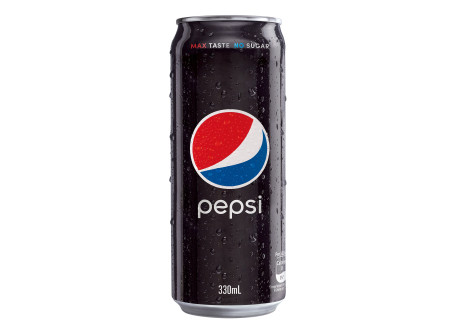 Guàn Zhuāng Băi Shì Kě Lè Wú Táng Pepsi Black Can