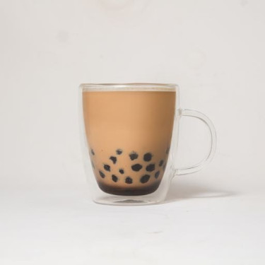 Hēi Táng Nǎi Chá Rè Brown Sugar Pearl Milk Tea Hot