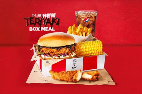 Posiłek W Pudełku Z Burgerem Teriyaki