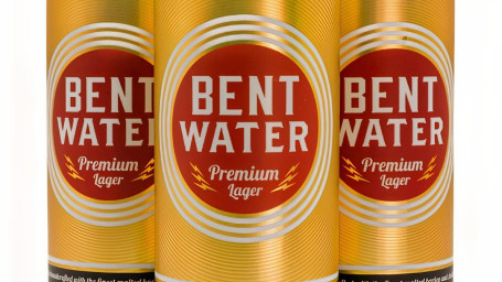 Bent Water Premium Lager 4 Pack Cans