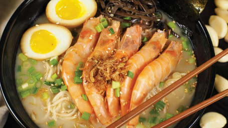 Bone Marrow Shrimp Noodle Soup