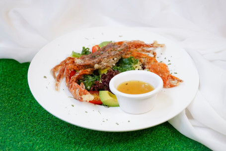 Ruǎn Ké Xiè Niú Yóu Guǒ Shā Lǜ Soft Shell Crab Avocado Salad