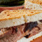 Sliced Chile Rubbed Beef Brisket Sandwich