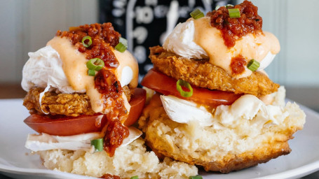 Fried Green Tomato Biscuit