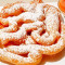 Funnel Cake with Caramel Sauce