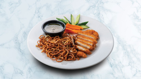 Super Vegan Katsu With Wok Fried Soya Noodles