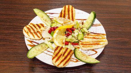 Grilled Halloumi Cheese (V) (G)